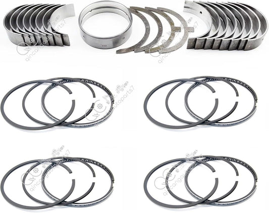 Main+ConRod bearing+thrust washer+Piston Rings Fits for Mitsubishi S4F engine