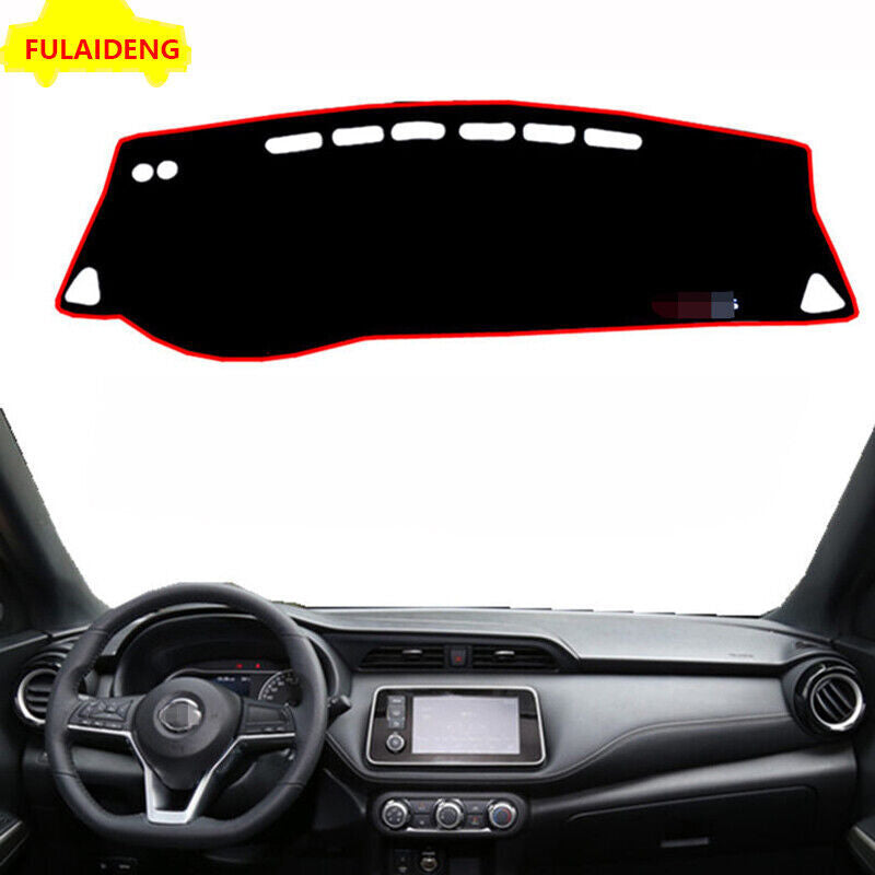 LHD Car Dashboard Dash Mat Anti-Sun Carpet Cover Pad for Nissan Kicks 2018-2020