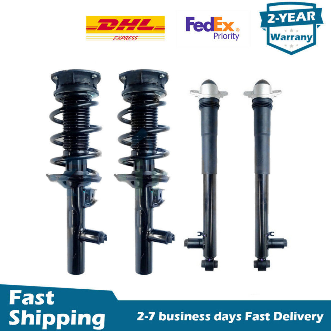 4PCS Front Rear Shock Absorber Struts w/Electric Fit for VW for Golf MK7 for Seat Leon 15-20