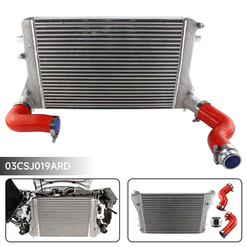 FMIC Intercooler Kit for VW for Golf GTI 06-10 2.0T MK5 MK6 A3/S3 (VERSION 2) Red