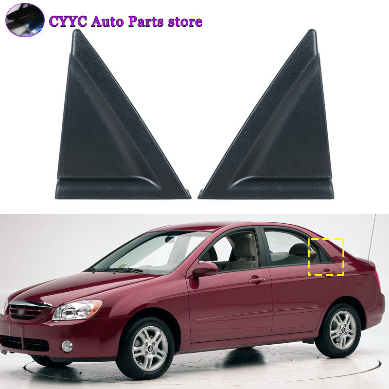 New Pair For 2004-2009 for Kia Spectra Rear LeftRight Door Outside Delta Molding