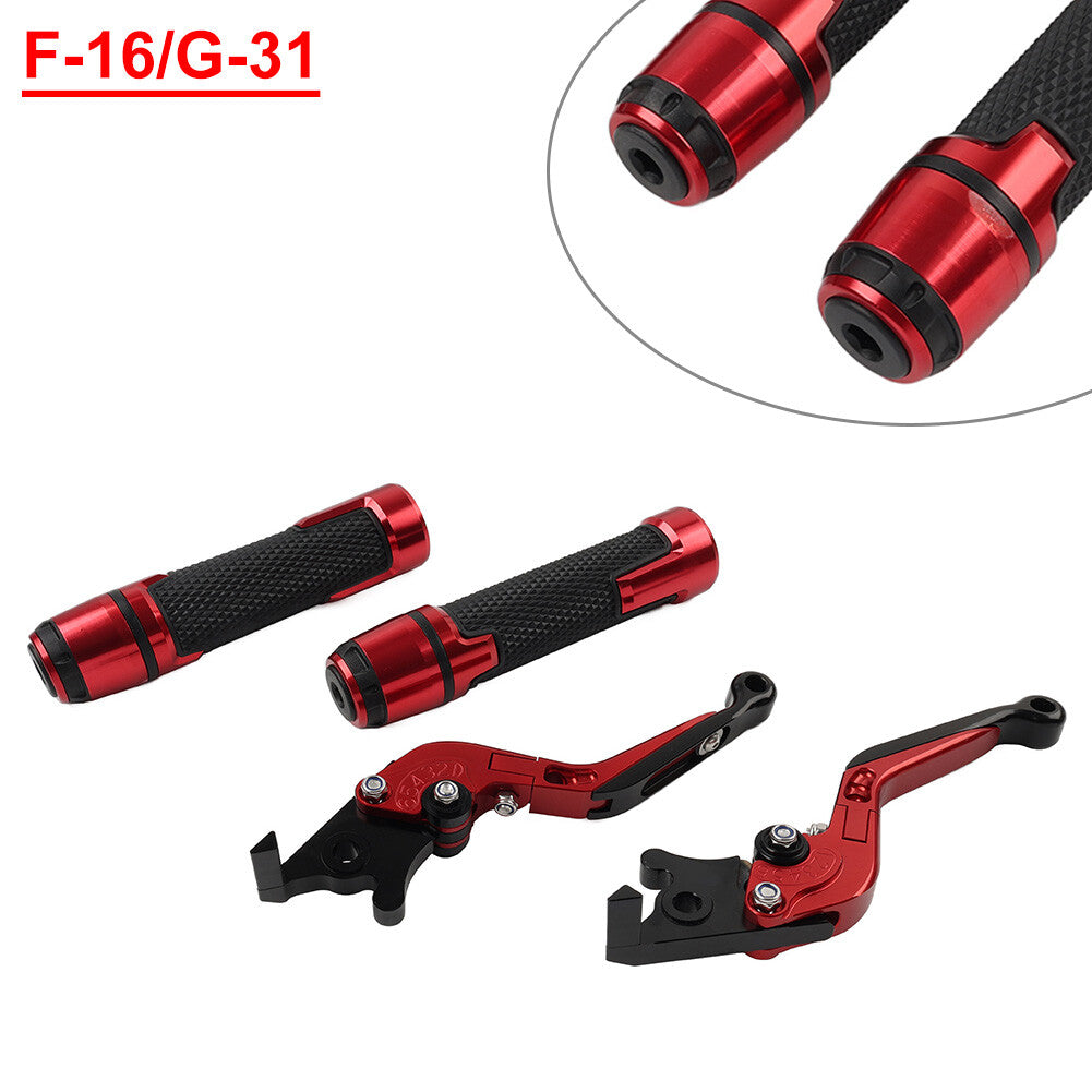 Folding Extendable Brake Clutch Levers Handlebar Grips Set for BMW G310R