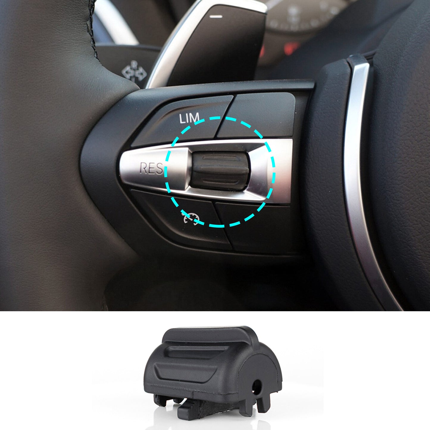for BMW F30, F20 F10 M sports steering wheel cruise control switch button rocker left