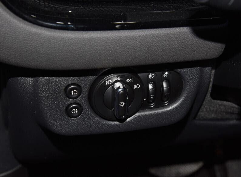 Fit for Mini Cooper Clubman F54 Carbon Fiber Steel Headlight Switch Control Trim