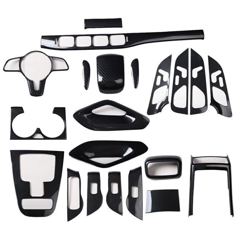 for Mercedes Benz GLE 2020-2023 Carbon Fiber Molding Interior kit Cover Trim 21P