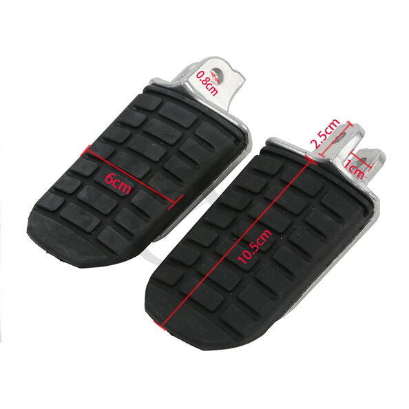 Black Front Driver Footrests Footpegs Pedals for Honda Goldwing GL1800 2001-2021