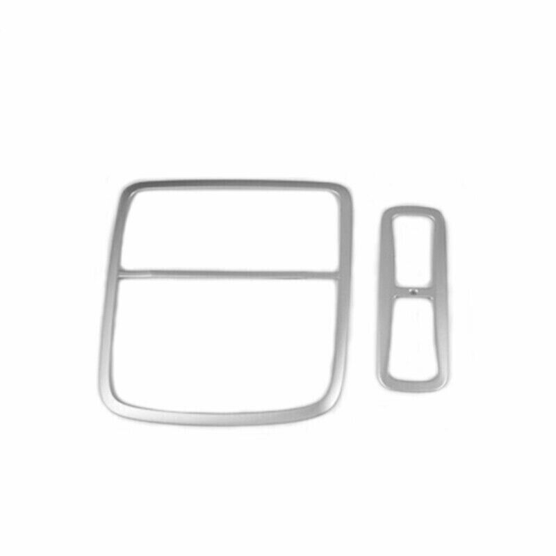 Front Rear Reading Lamp Frame Cover Trim for Honda CR-V 2017-2022 Matte Silver
