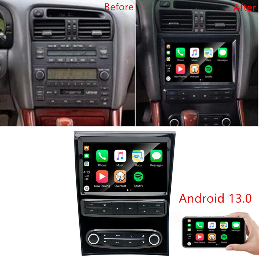 9 Stereo Radio Head Unit for Lexus GS300 GS400 GS430 1998-2005 Carplay 4+32GB
