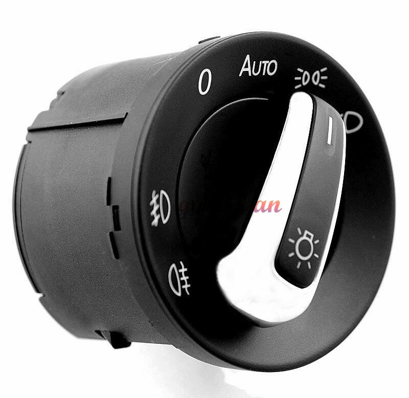 Auto Chrome Headlight Contorl Switch for VW for Golf / for Jetta MK5 MK6 Caddy 2004-2011