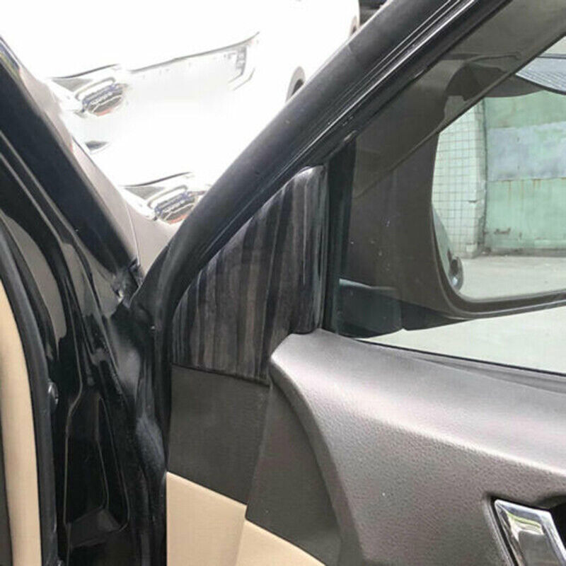for Toyota Highlander 08-13 Black Wood Grain A Pillar Front Triangle Cover Trim