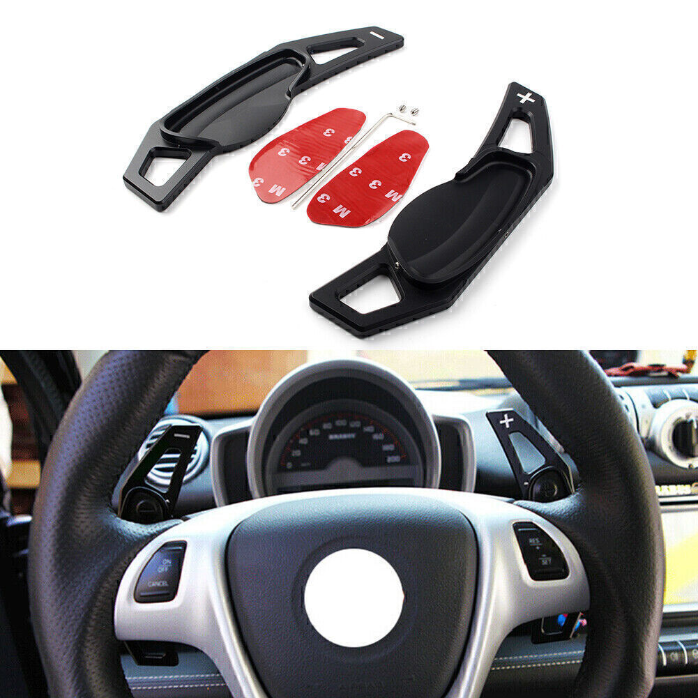 Car Steering Wheel Shift Paddle Extension Fit for Benz for Smart Fortwo W451 07-17 Black