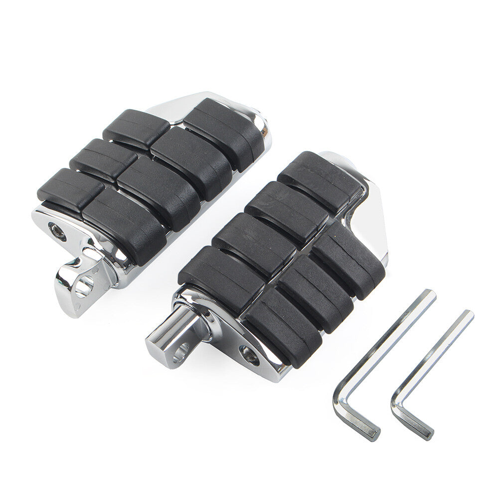 Fur for Harley Iron XL 883 1200 Dyna 32mm 1.25 M?nnliche Fu?rasten Pedal Chrom