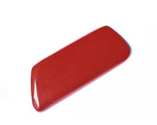 Center Console Carbon Fiber Red Armrest Box Cover Trim for Toyota for Camry 2018-23