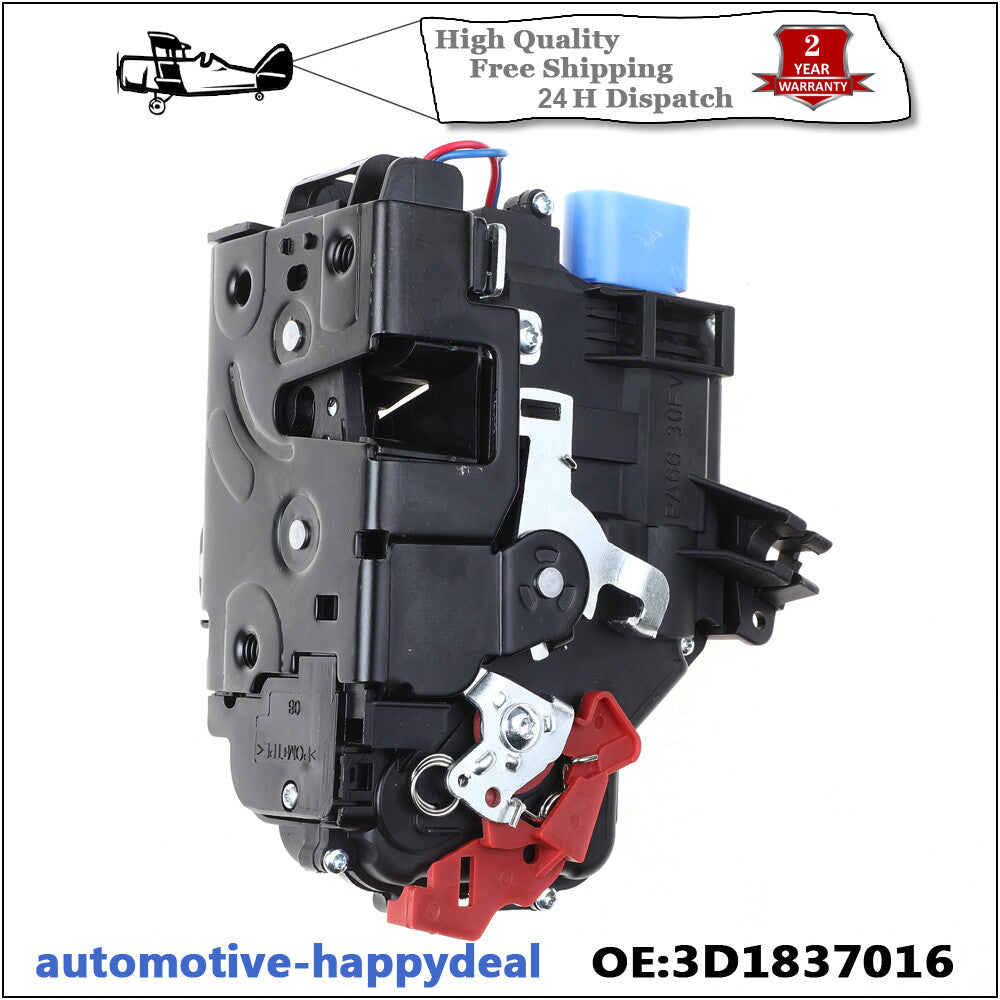 FRONT RIGHT DOOR LOCK ACTUATOR for VW for GOLF CADDY TOURAN TOUAREG 9 PIN CONNECTOR