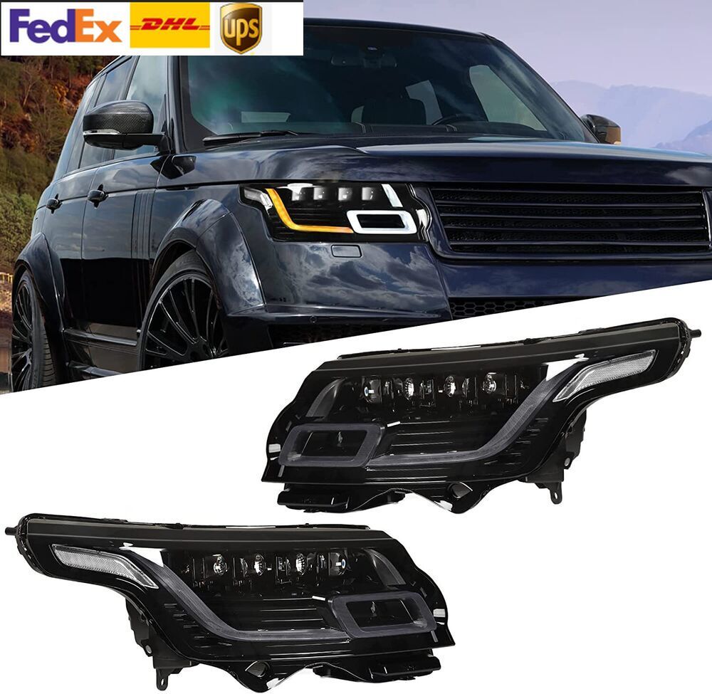 4PC Plug And Play LED Headlight Assembly For LR for Range Rover Vogue L405 2014-2017