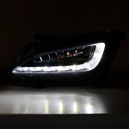 1. Dual daytime running lights and LED fog lights suitable for Hyundai for Tucson 2016-2018.