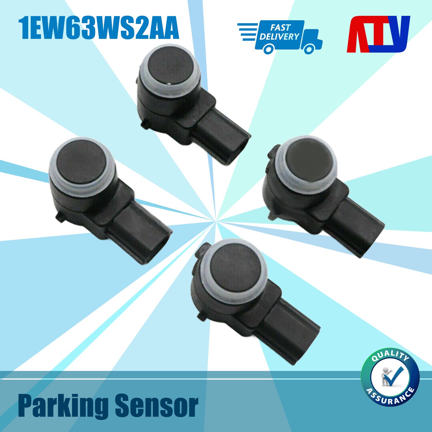 4x PDC Parking Assist Sensors for Dodge for Jeep for Chrysler NEW 1EW63TZZAA 1EW63HBVAA