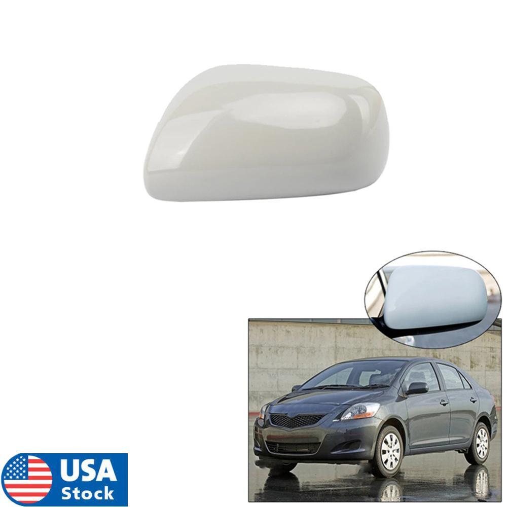 Left Driver Side Wing Door Mirror Cover Cap Unpainted for Toyota Yaris 2007-2013
