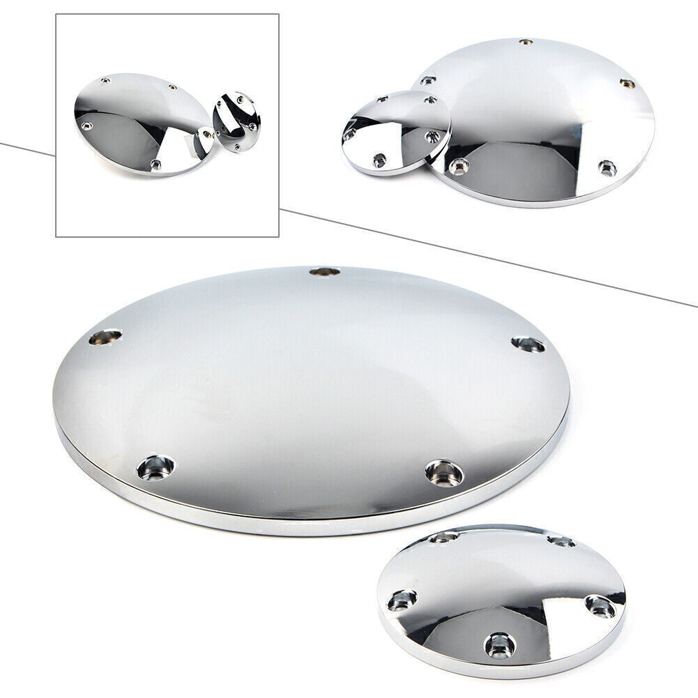 5-Hole Smooth Domed Derby Timing Timer Cover Fit for Harley Road Glide Custom FLTRX