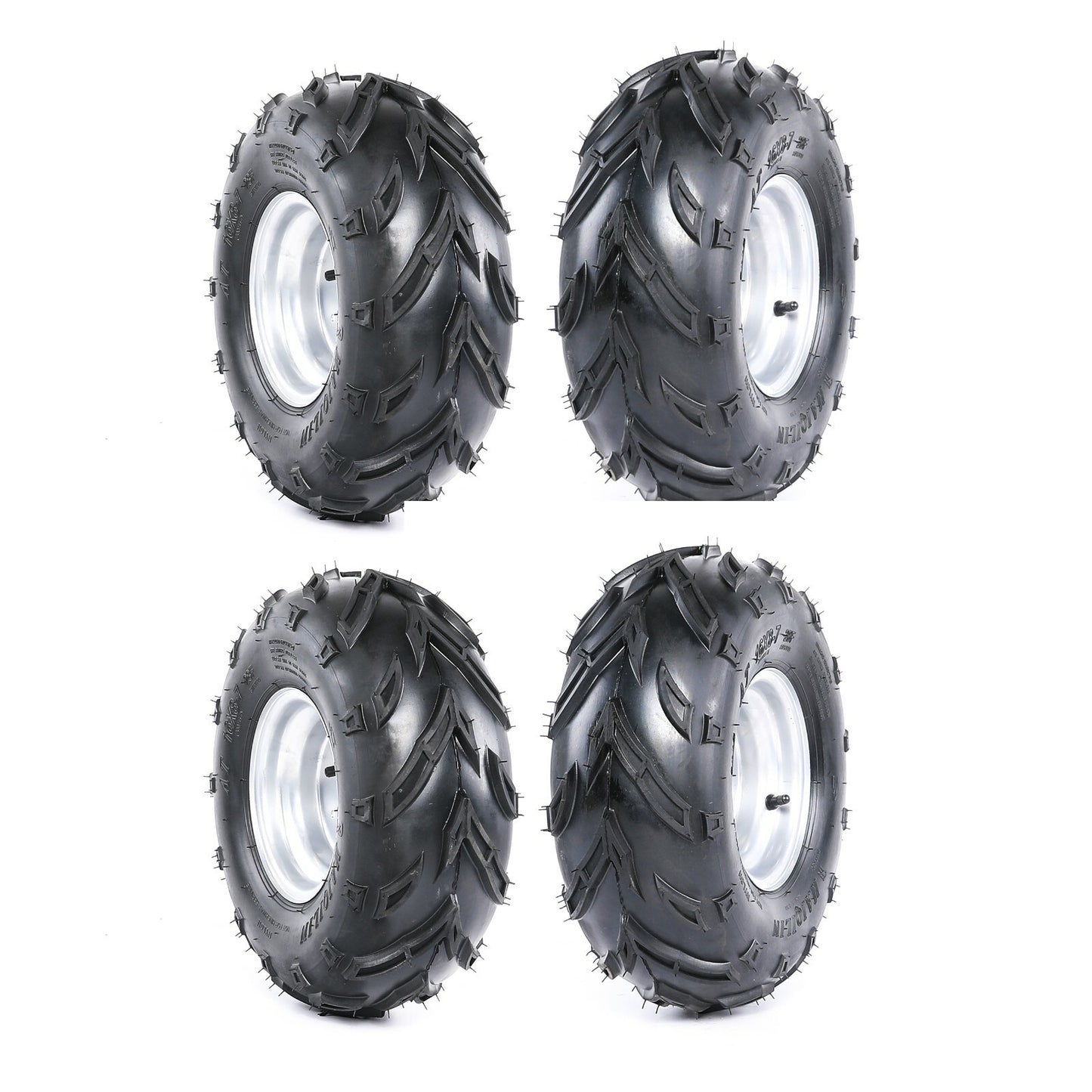 4pack 3 Bolt 16x8-7 inch Tyre Rim Wheel 16x8x7 for Go Kart Tyres ATV Quad Bike