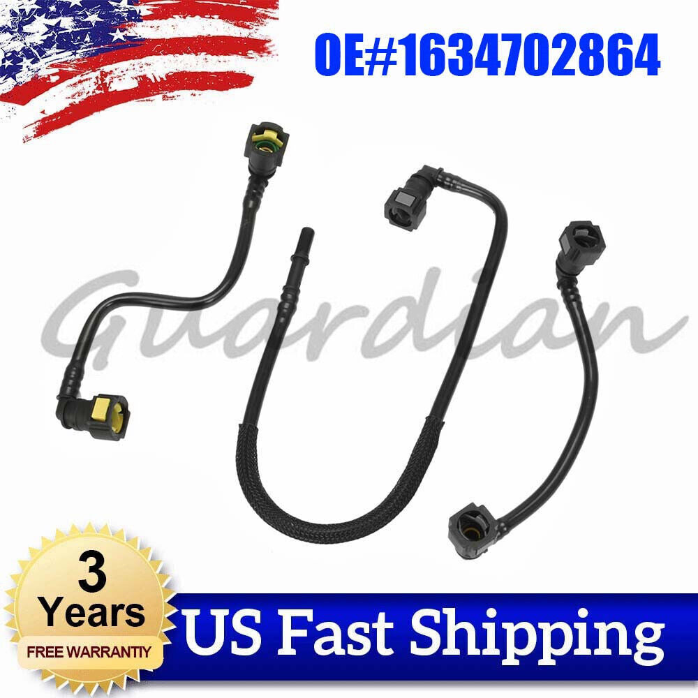 3x 1634702864 New Fuel Line Hose Kit for Mercedes ML55 AMG ML500 ML430 ML350