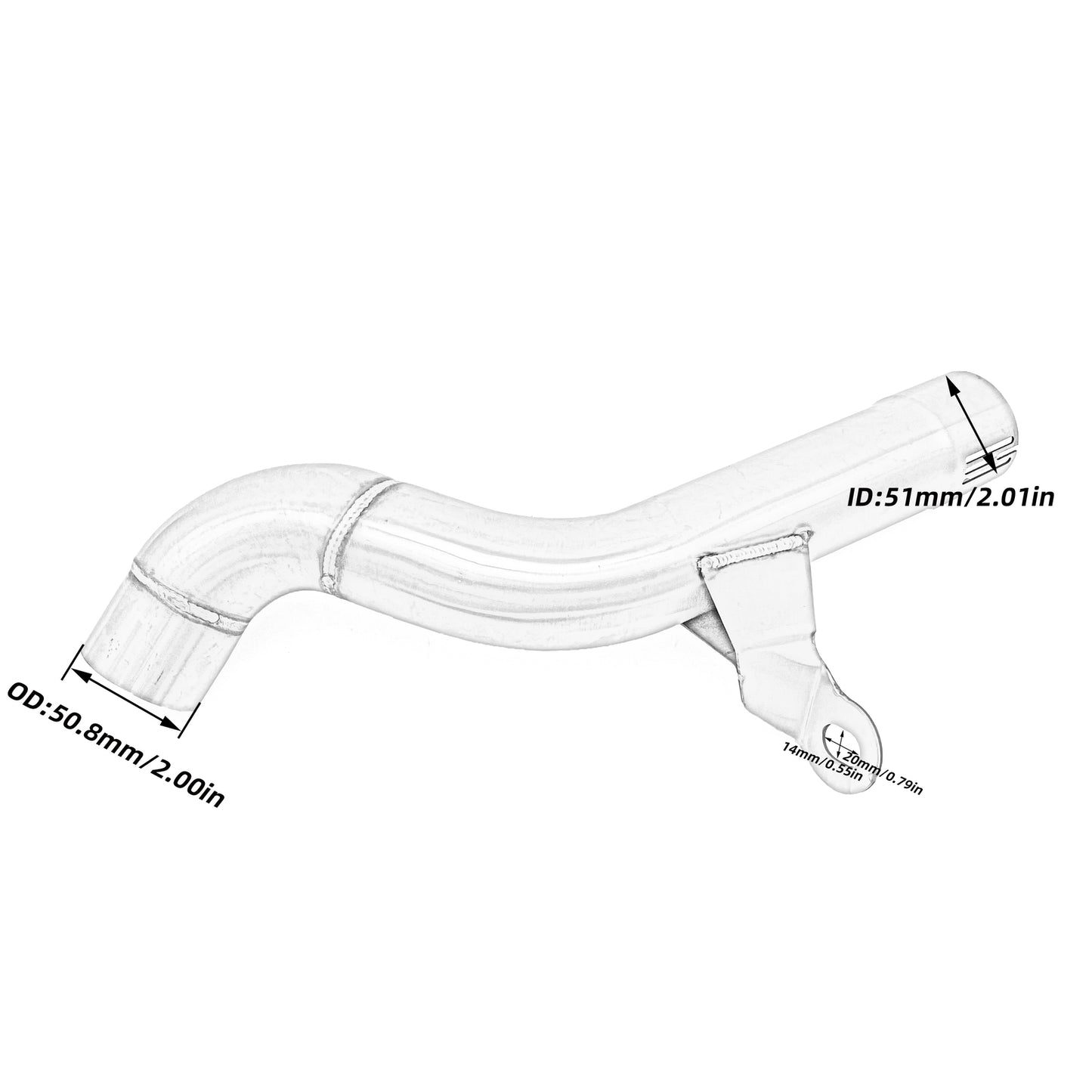 Slip On for BMW F850GS F750GS 2018-2020 Modified Exhaust Mid Link Pipe Stainless