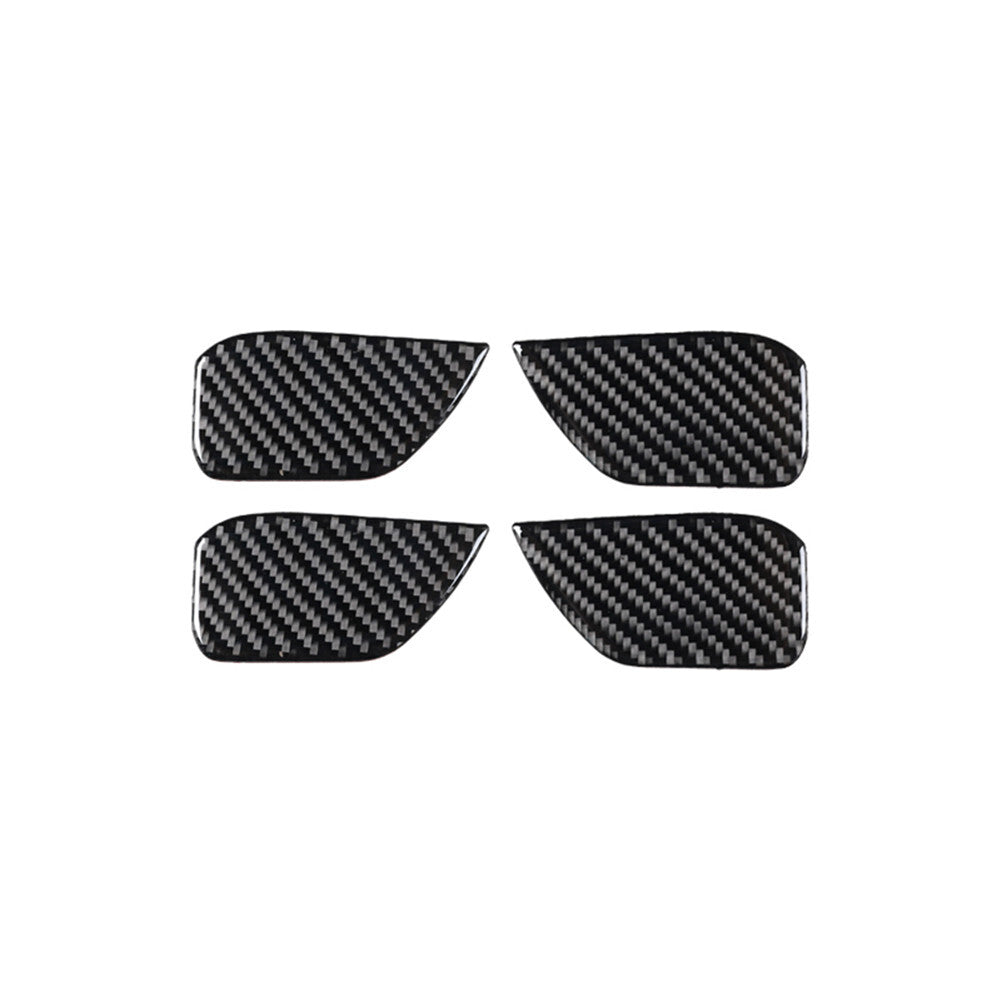 4Pcs Carbon Fiber Interior Door Bowl Panel Cover Trim for Honda CR-V 2017-2021