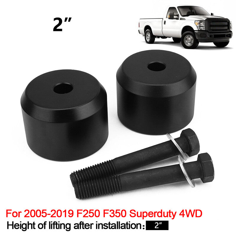 2-inch front leveling lift kit for 2005-2023 for Ford F250 F350 SUPER DUTY 4WD Black