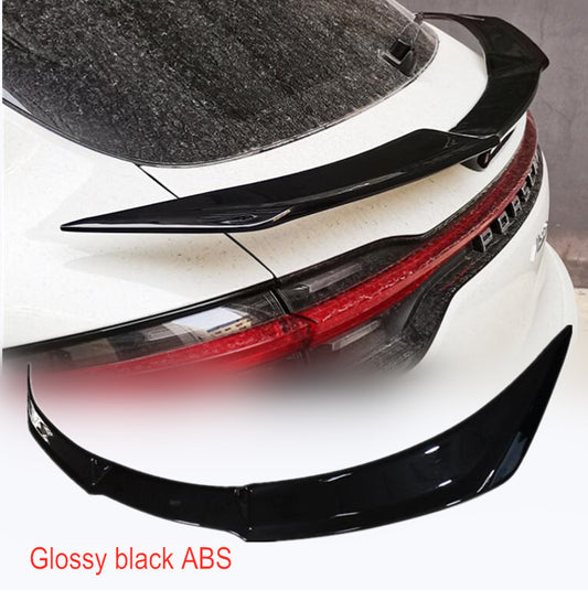 Black For 2018-2021 for Porsche Macan Rear Trunk Spoiler Boot Gull Middle Wing Guard