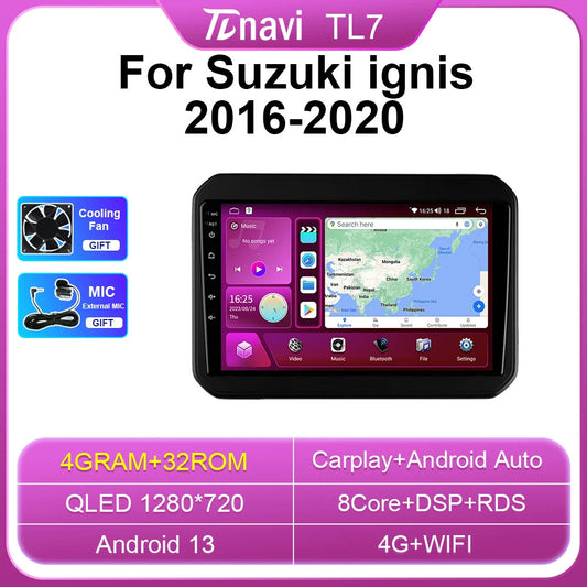 for Suzuki Ignis 2016-2020 Carplay Car Stereo Radio Multimedia GPS Player Screen