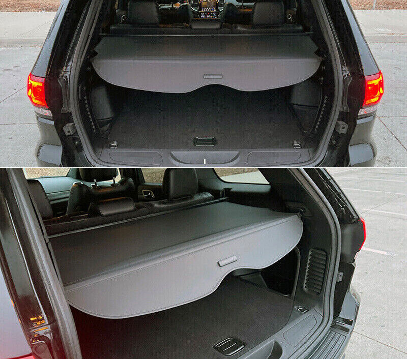 for Jeep Grand Cherokee 11-21 Parcel Shelf Load Cargo Cover Luggage Black Blind