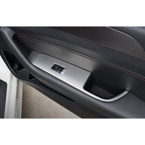 for Hyundai Sonata 2015-2019 Silver door window lift panel switch cover trim4