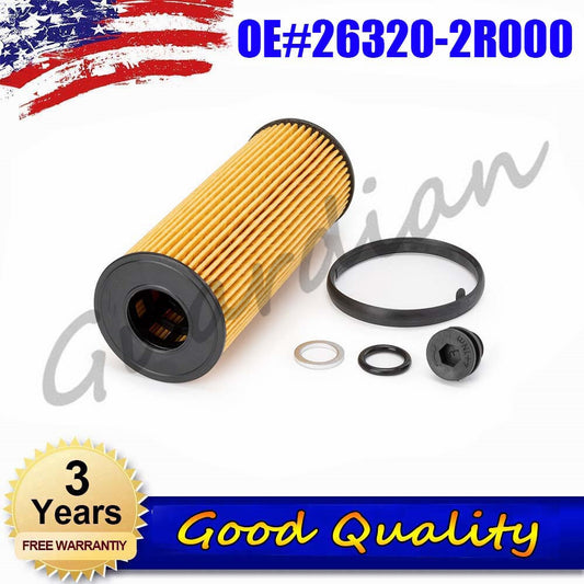 1 Set 26320-2R000 Engine Oil Filter NEW for Hyundai Santa FE IV for KIA SORENTO IV