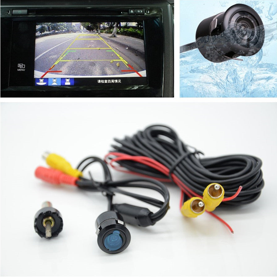 Car Night Use Waterproof Rearview Reverse Backup Parking Camera Drill