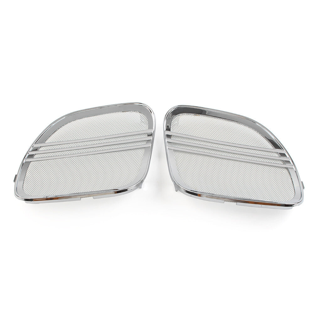 Tri-Line Lautsprechergitter Abdeckleiste for Harley Road Glide 2015-22 Chrom 2St