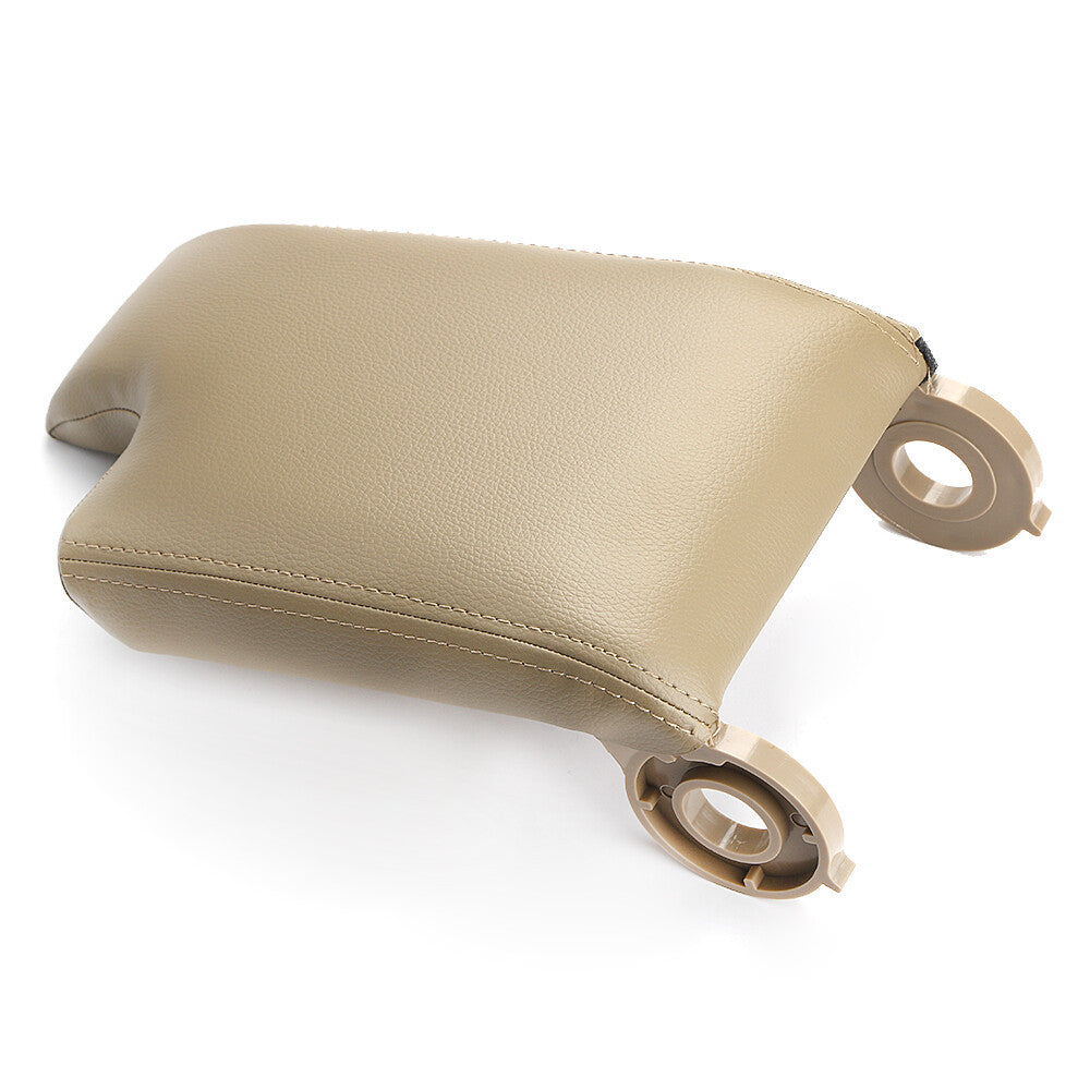 Beige PU leather armrest center console cover for BMW E46 3 Series 1999-2004