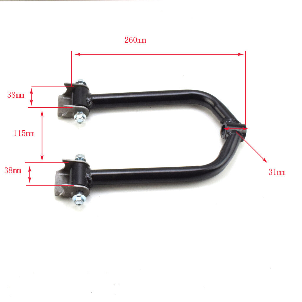 350mm Front Suspension Swing A Arm Steering Strut Knuckle Spindles  Brake Wheel