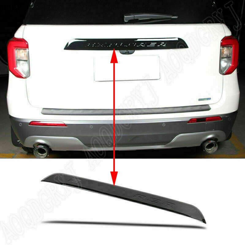 for Ford Explorer 20-2023 Glossy Black Rear Door Trunk Lid Tailgate Strip Trim