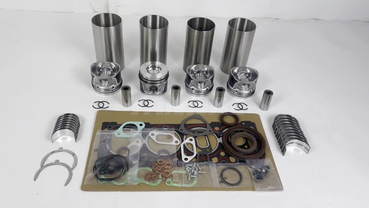 4-piece TD2011L04 Overhaul and Rebuild Kit with Shims and Bearings for Deutz Diesel Engines