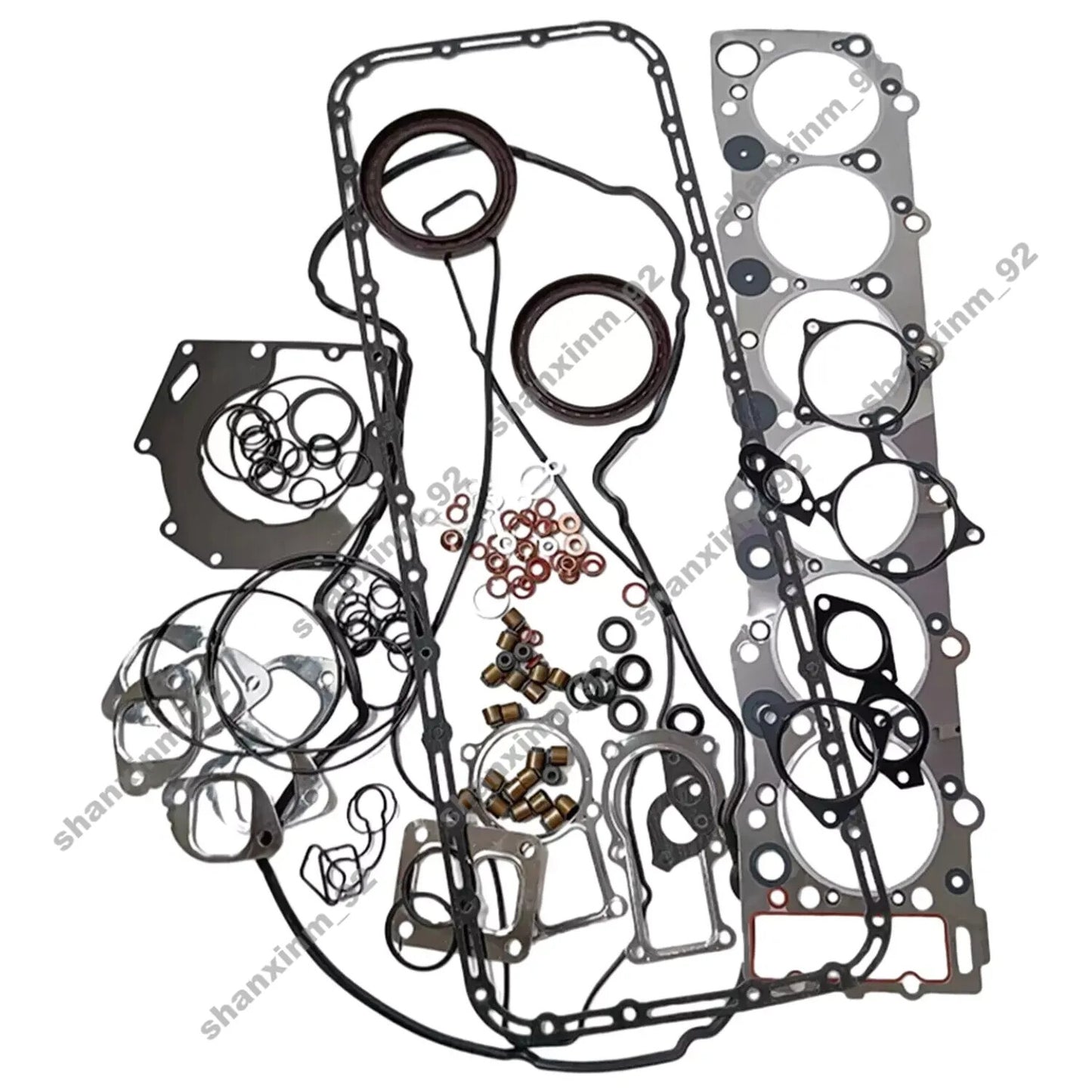 6HK1 Complete Cylinder Head Assy  Full Gasket Set Fit for Isuzu Excavator Engine