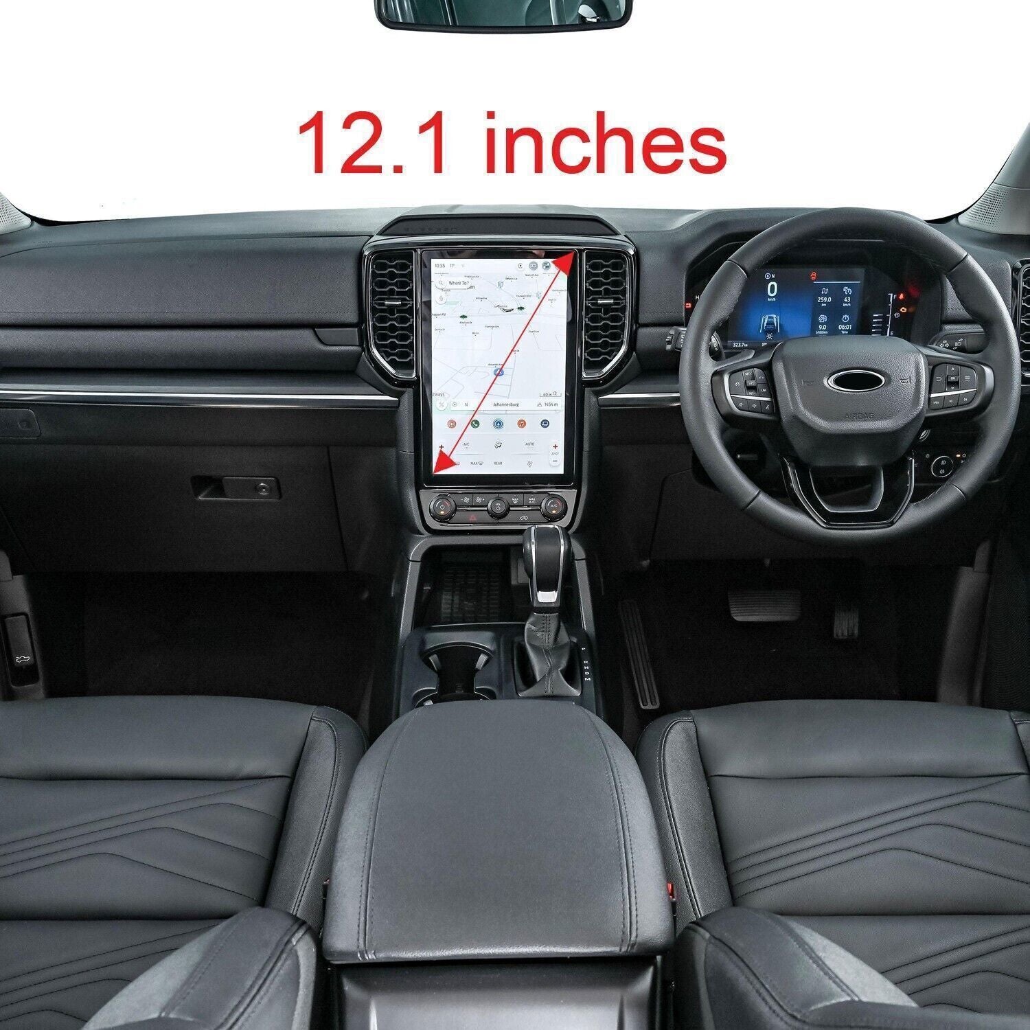 14X Carbon Fiber Look Interior Accessories Cover Trim for Ford Ranger 2024-2025
