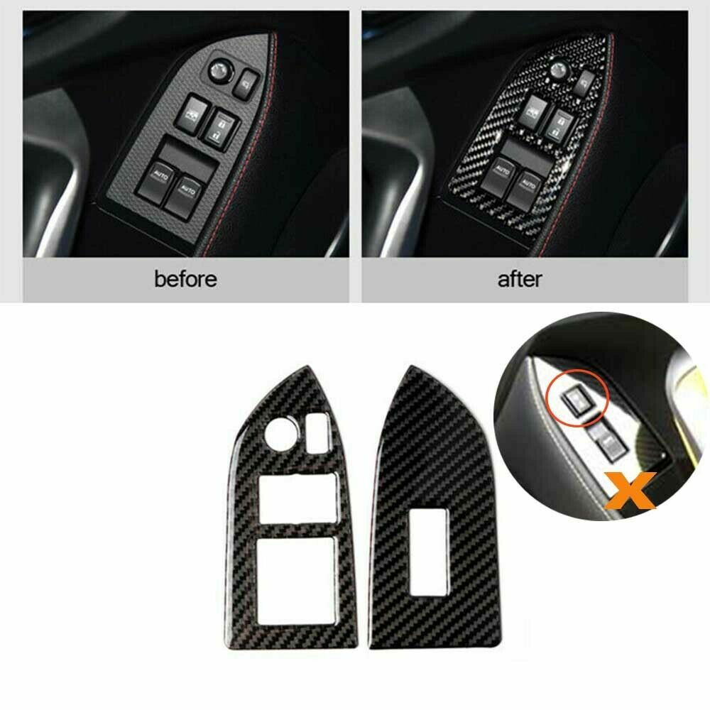 Carbon fiber interior window button cover trim suitable for Toyota 86