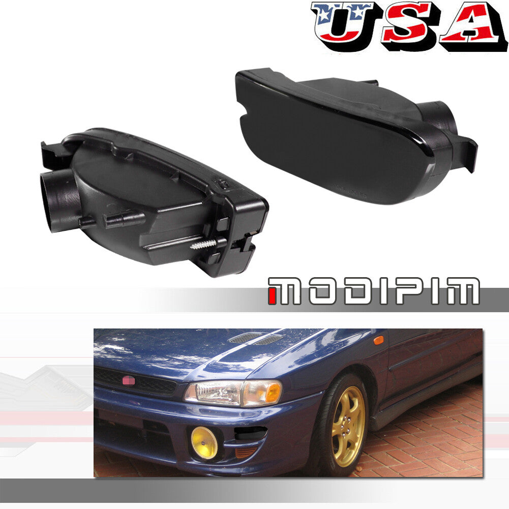 Front corner turn signals applicable to 1999-2001 for Subaru Impreza RS sedans with smoked lenses.