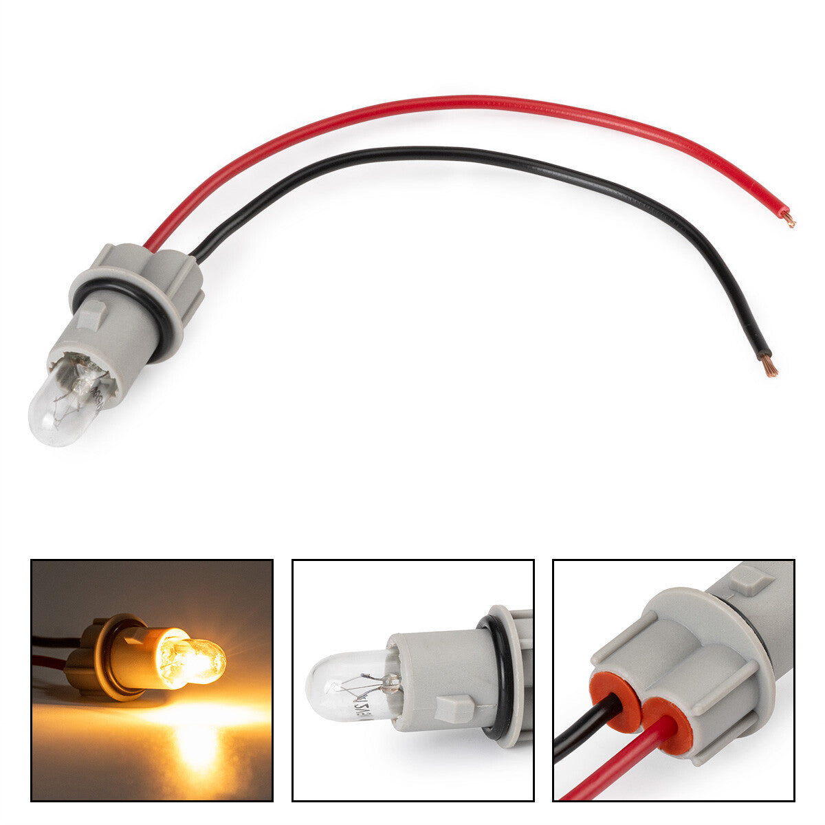 2X Side Marker Lamp Light Bulb Socket Wire Harness for Mercedes CLC-Class CL203