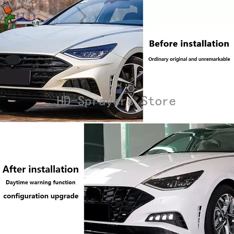 A pair of DRL LED fog lights/headlights for the 2020-2022 for Hyundai Sonata.