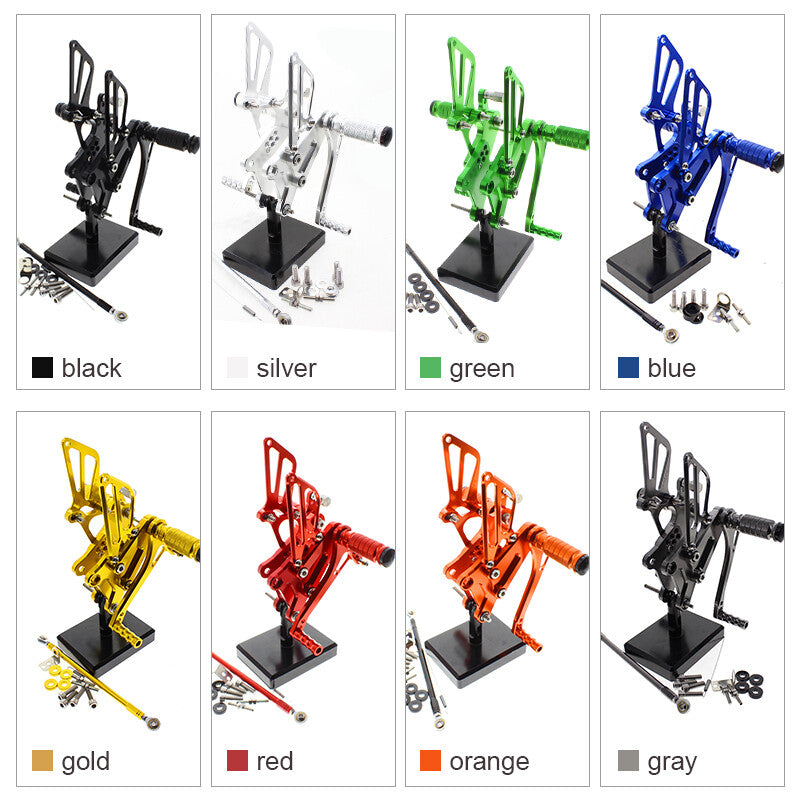 Suitable for Honda VFR400 NC30 RVF400 NC35 CNC gear feet, spikes, footrests, and pedals (gold).