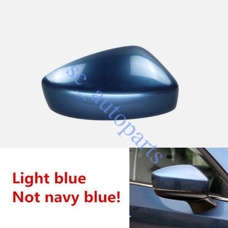 Light Blue Right Passenger Side Side Mirror Cover Cap 17-20 For AUTO for Mazda CX-5