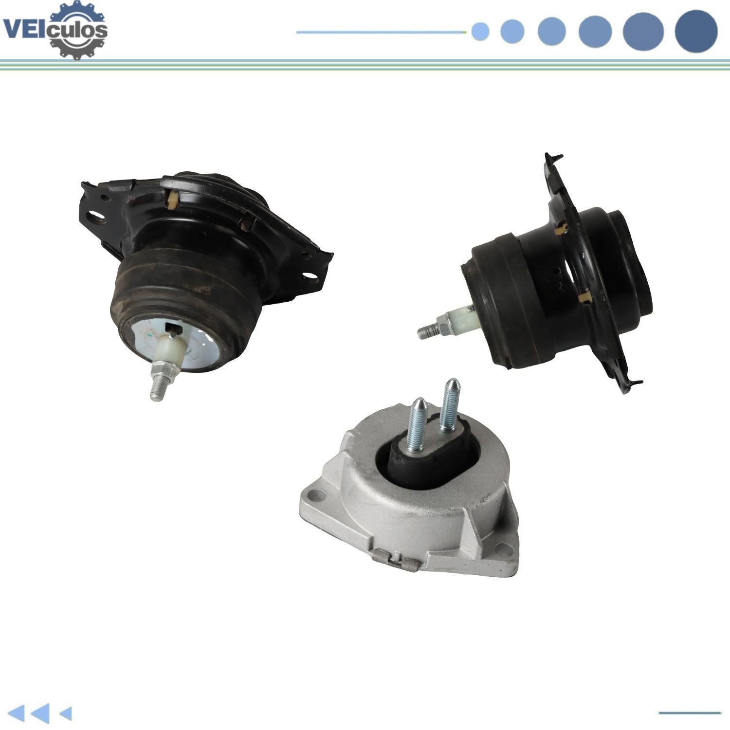 3Pcs Engine Motor  Trans Mount Set For 2011-2019 for Jeep Grand Cherokee 3.6L 5.7L
