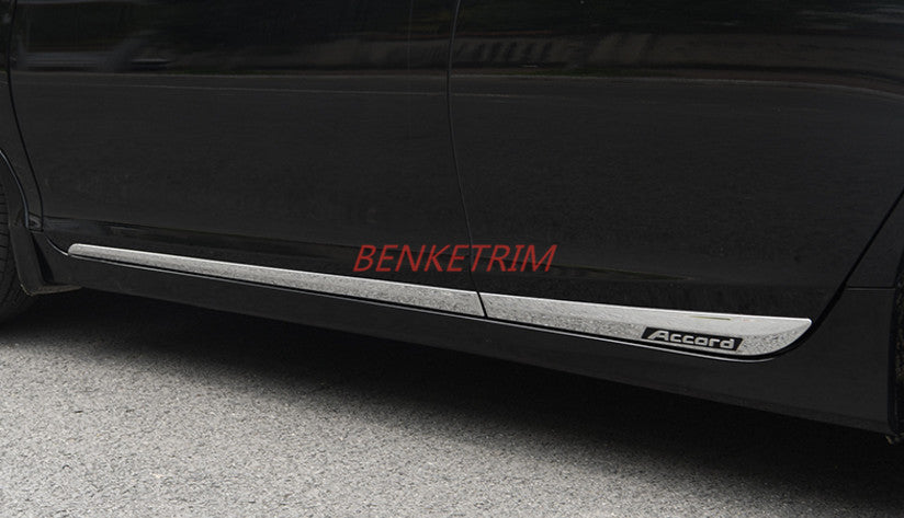 Chrome Car Body Door Side Molding Cover 4PCS ABS for Honda Accord MK9 2014-2017