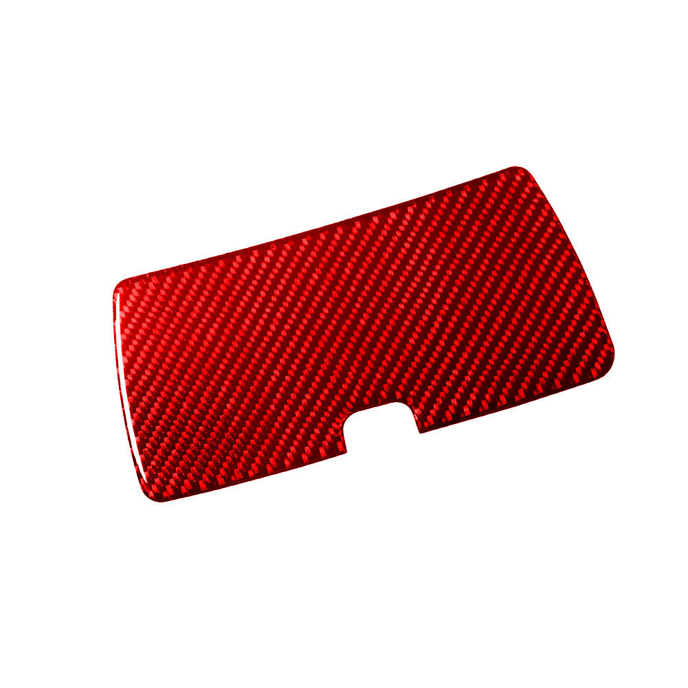 Red Carbon Fiber Central Console Storage Box Trim for Toyota Celica 2001-2005